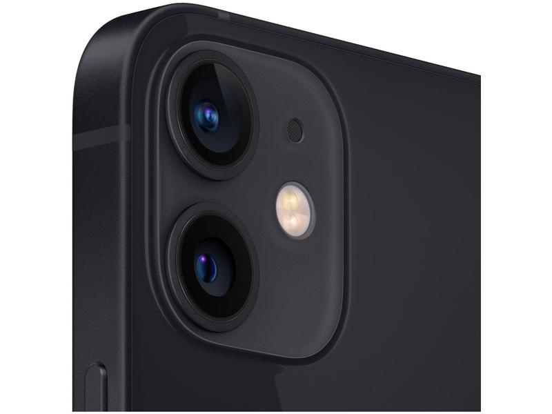 iPhone 12 Mini Apple 256GB Preto 5,4” - Câm. Dupla 12MP iOS